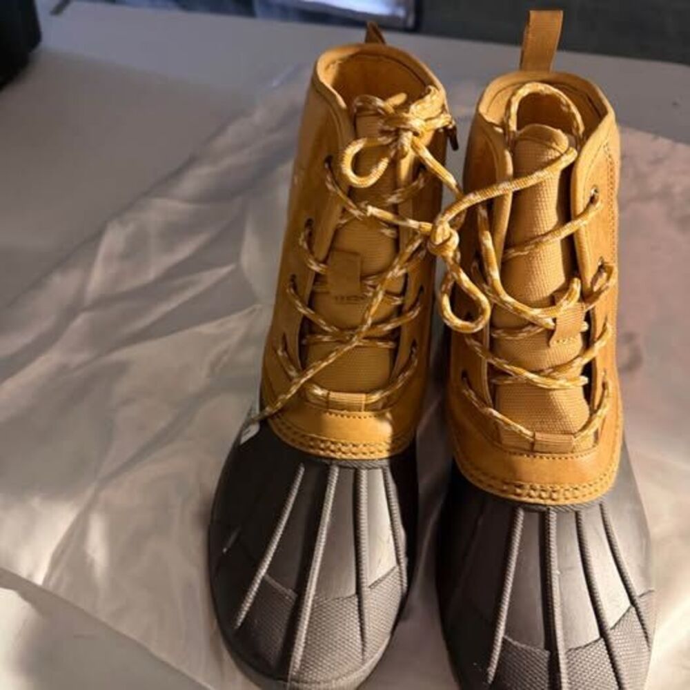 Tan Tiffani Duck Boots - Picture 2 of 4